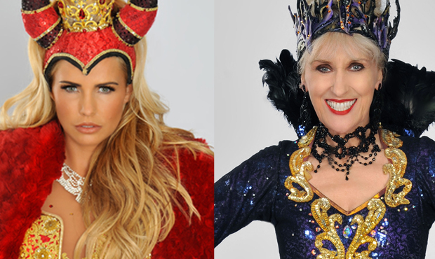 Katie Price and Anita Dobson will share the role of the Wicked Fairy