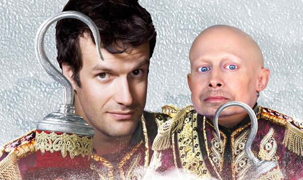 Marcus Brigstocke and Verne Troyer star in Peter Pan