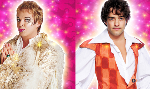 Julian Clary and Lee Mead in Aladdin