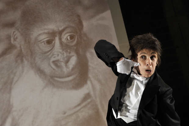 Kathryn Hunter in Kafkas Monkey at the Young Vic