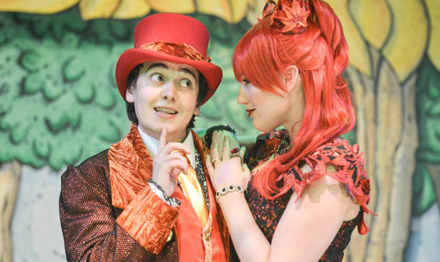 Tom Connor (Lord Alistair Banister) and Marianne Benedict (Poisonella)