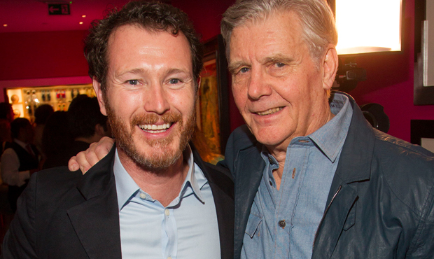 Nick Moran with James Fox at the Dear Lupin press night in 2015