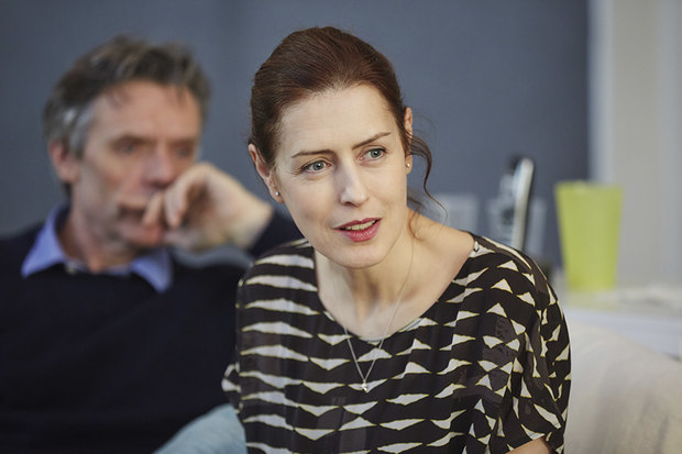 Richard Clothier and Gina McKee in rehearsals for The Mother