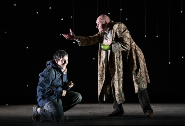 Nicholas Sharratt as Richard and Steven Page as the Old Man in The Devil Inside (Music Theatre Wales / Scottish Opera)