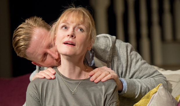 Tom Goodman-Hill (Howie) and Claire Skinner (Becca) in Rabbit Hole at Hampstead Theatre