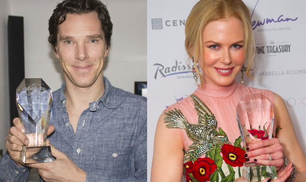 Benedict Cumberbatch and Nicole Kidman win WhatsOnStage Awards.