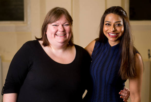 Becky Morris (Nottingham) with Ayesha Dharker who plays Titania 