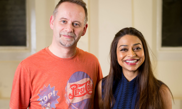 Pete McAndrew (Newcastle) with Ayesha Dharker
