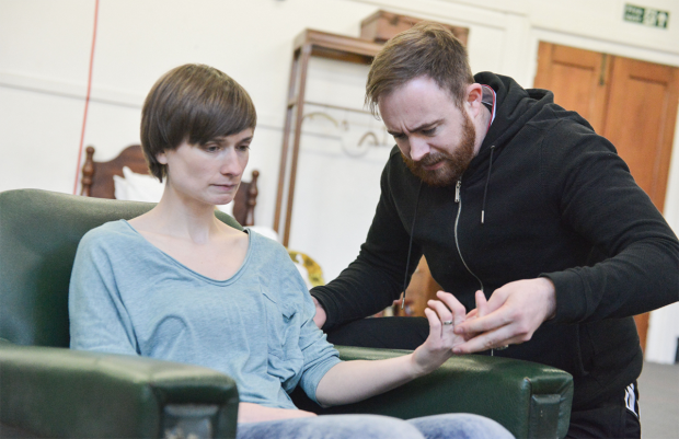 Augustina Seymour and Jimmy Fairhurst in rehearsals for Look Back in Anger