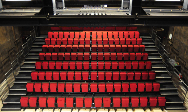Seats going in at The Studio Theatre at The Other Place