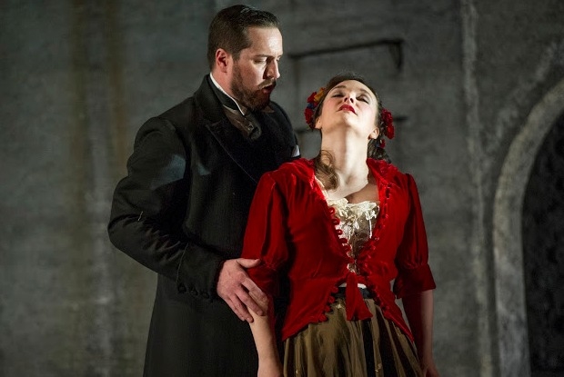 George von Bergen as Don Giovanni and Lucy Hall as Zerlina in Don Giovanni (ETO)