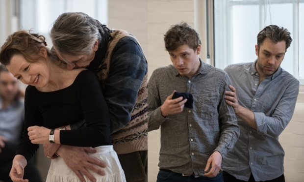 The cast of Long Day&#39;s Journey Into Night in rehearsals