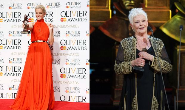 2016 Olivier Award winners Denise Gough and Judi Dench