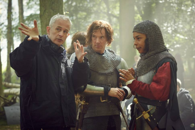 Dominic Cooke, Benedict Cumberbatch (Richard III) and Sophie Okonedo (Queen Margaret)