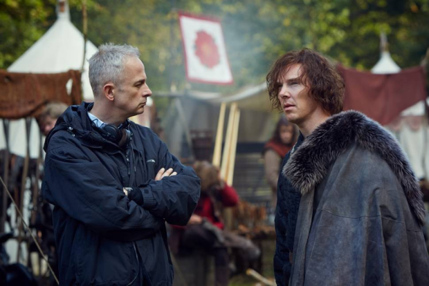 Dominic Cooke and Benedict Cumberbatch (Richard III) filming Hollow Crown