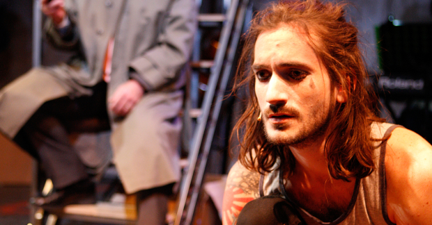George Maguire as Macheath in The Busker&#39;s Opera