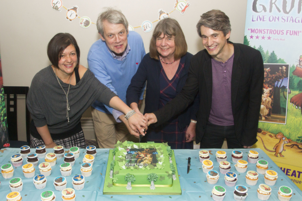 Olivia Jacobs (Director), Axel Scheffler (Ilustrator), Julia Donaldson (Author) and Toby Mitchell (Creative Producer) at The Gruffalo&#39;s 15th birthday