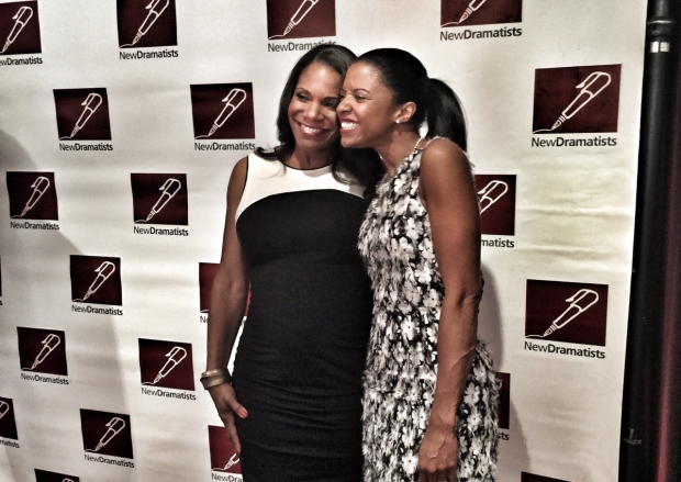 Audra McDonald and Renée Elise Goldsberry at the New Dramatists Spring Luncheon