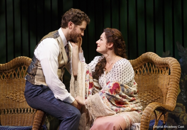 Matthew Morrison and Laura Michelle Kelly in the original Broadway production
