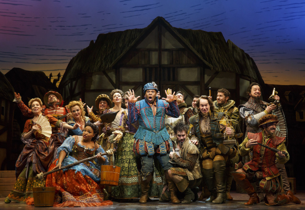 The cast of Something Rotten!