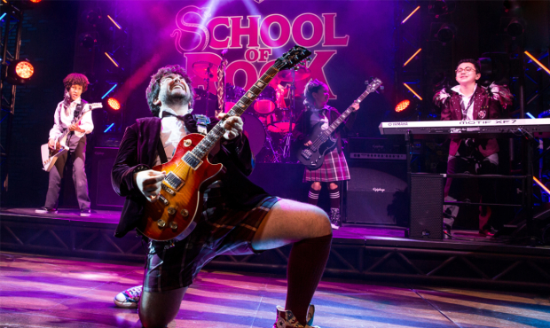 Alex Brightman as Dewy in the Broadway production of School of Rock