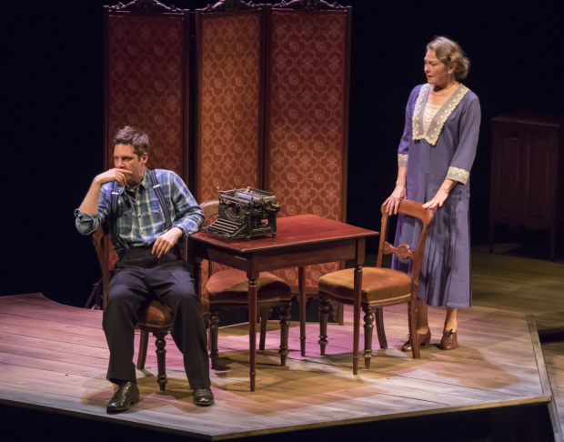 Michael Asper and Cherry Jones in The Glass Menagerie