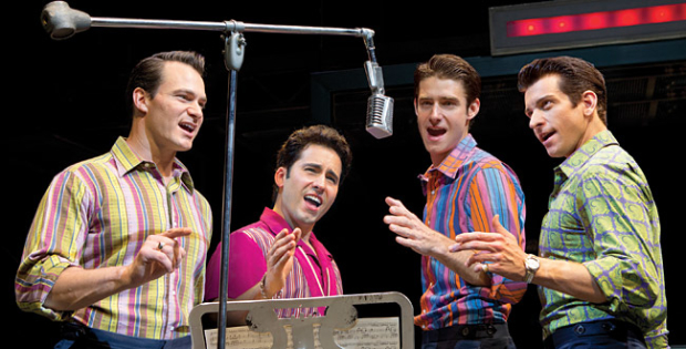 Andy Karl (far right) in Jersey Boys
