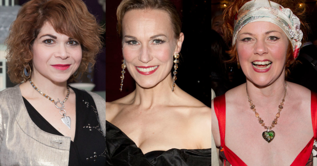 Debbie Chazen, Joanna Riding and Sophie-Louise Dann who will star in The Girls