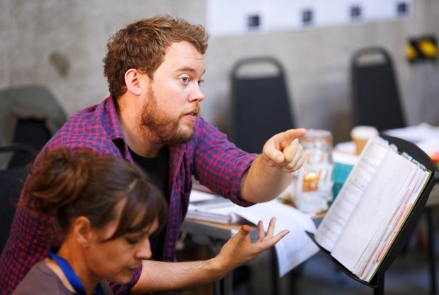 Lloyd Wood in rehearsal for Don Giovanni (Glyndebourne Tour)
