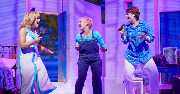 Mazz Murray as Tanya, Linzi Hateley as Donna and Jo Napthine as Rosie in Mamma Mia!