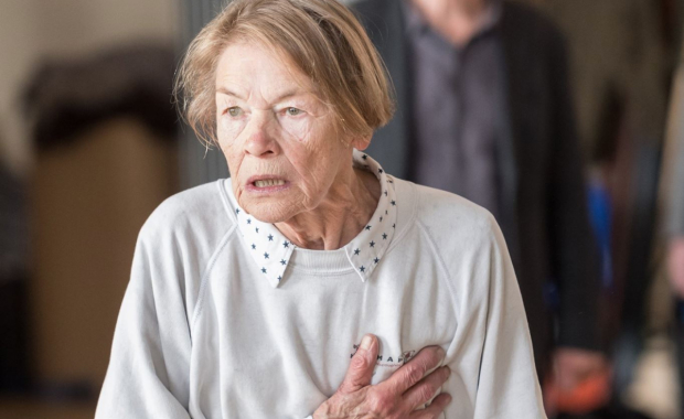 Glenda Jackson in rehearsals for King Lear