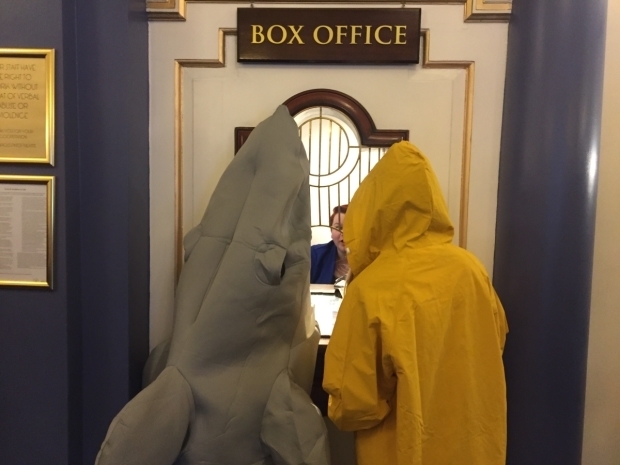 A shark and a fisherman walk in to a theatre.....