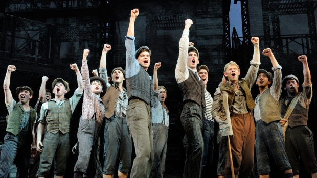 The cast of Newsies