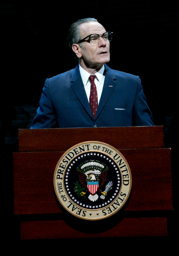 Cranston in the 2014 Broadway production of All the Way