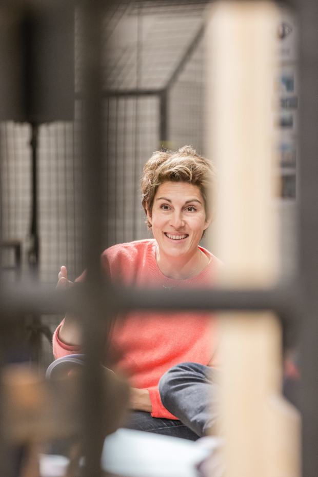 Tamsin Greig in rehearsals for Twelfth Night