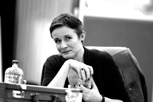 Catherine Russell in rehearsals fo What the Butler Saw