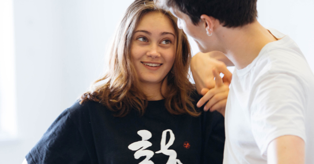 Ella Purnell in rehearsals for Natives