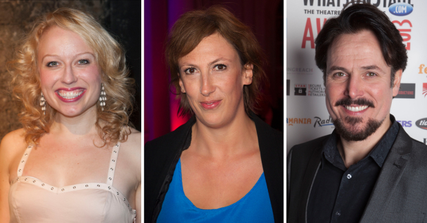 Holly Dale Spencer, Miranda Hart and Alex Bourne
