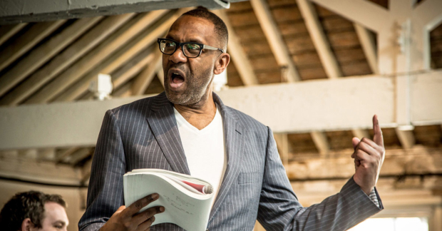 Lenny Henry in rehearsals for The Resistible Rise of Arturo Ui