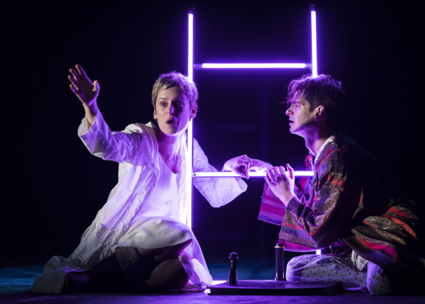 Denise Gough (Harper) and Andrew Garfield (Prior) in  Angels In America: Perestroika  