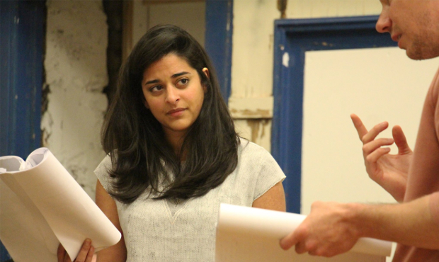 Natalie Dew in rehearsals for Deposit