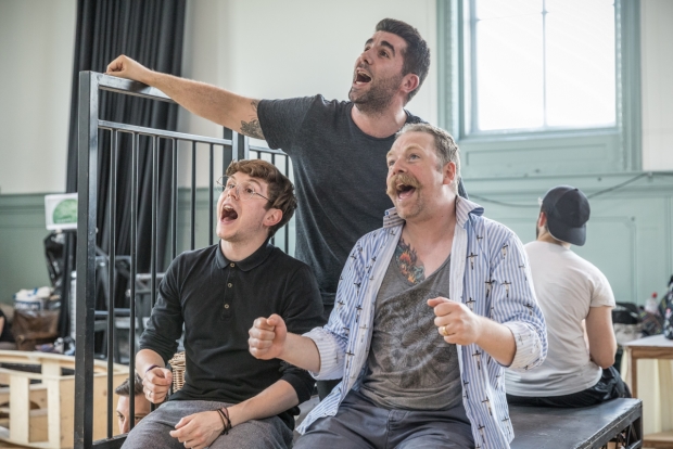  Craig Mather, Simon Lipkin and Rufus Hound in rehearsals for The Wind in the Willows