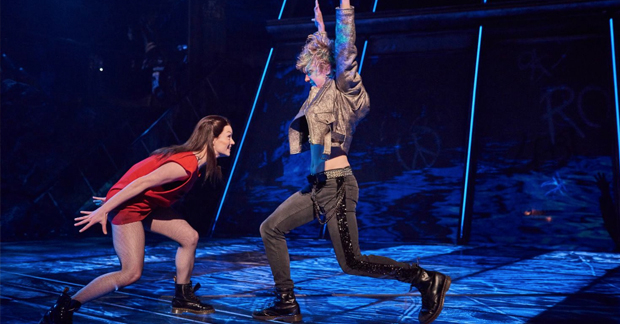 Christina Bennington and Andrew Polec in Bat Out of Hell