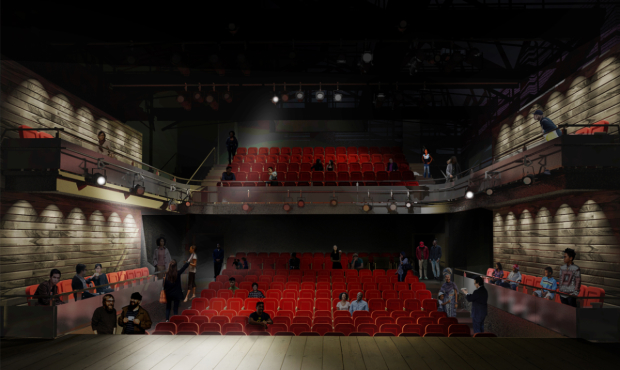 Architects rendering of the new Tricycle Theatre auditorium