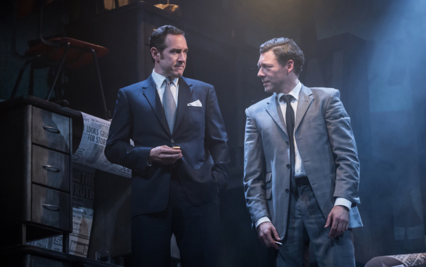 Bertie Carvel (Rupert Murdoch) and Richard Coyle (Larry Lamb) in Ink