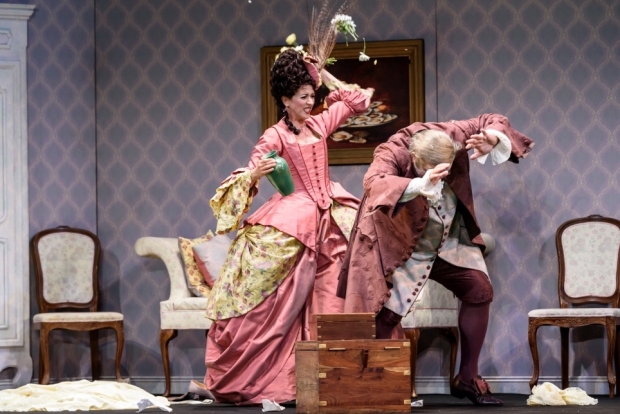 Lisette Oropesa as Norina and Renato Girolami as Don Pasquale in Don Pasquale (Glyndebourne)