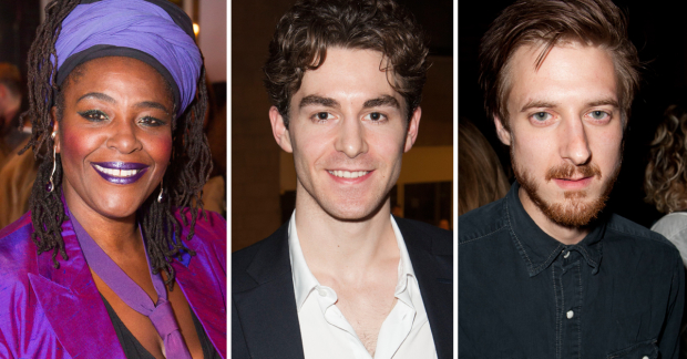 Sharon D Clarke, Louis Maskell and Arthur Darvill, nominated for Caroline, Or Change, The Grinning Man and Fantastic Mr Fox