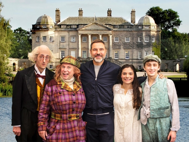 The cast of Awful Auntie with David Walliams