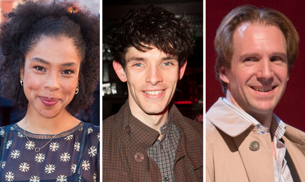 Sophie Okonedo, Colin Morgan and Ralph Fiennes