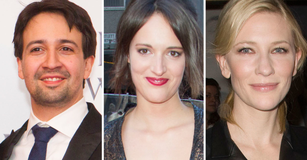 Lin Manuel Miranda, Phoebe Waller Bridge and Cate Blanchett